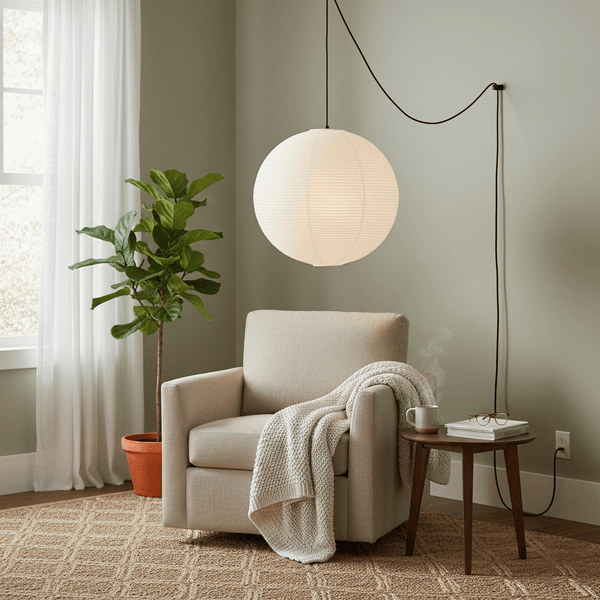 Akari A Pendant Swag Light 15.7