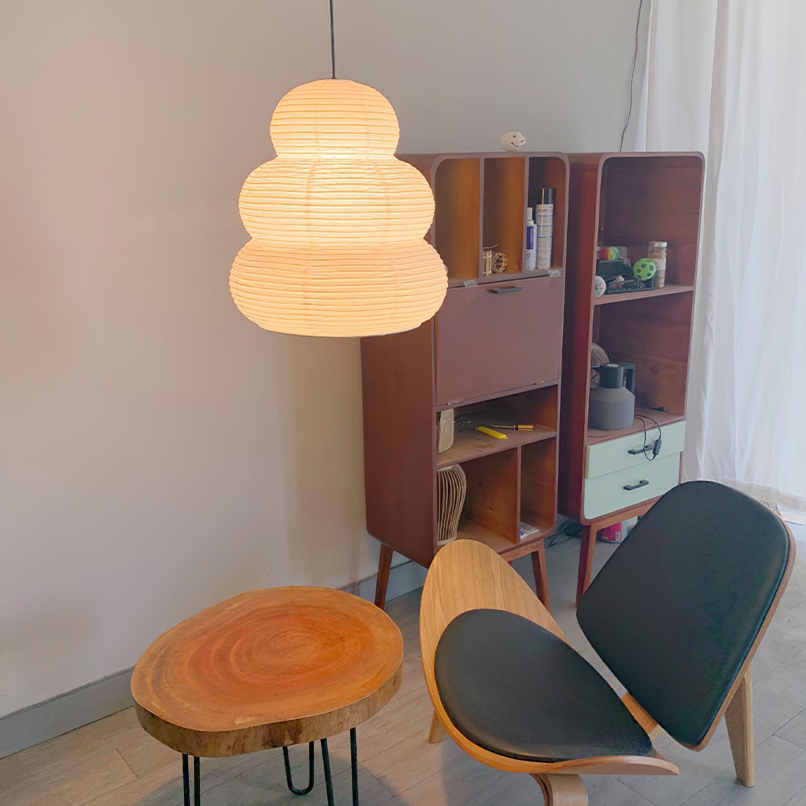 Akari Gourd Pendant Light 15.7