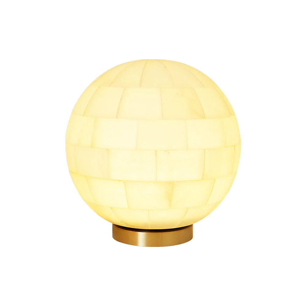 Alabaster Ball Table Lamp