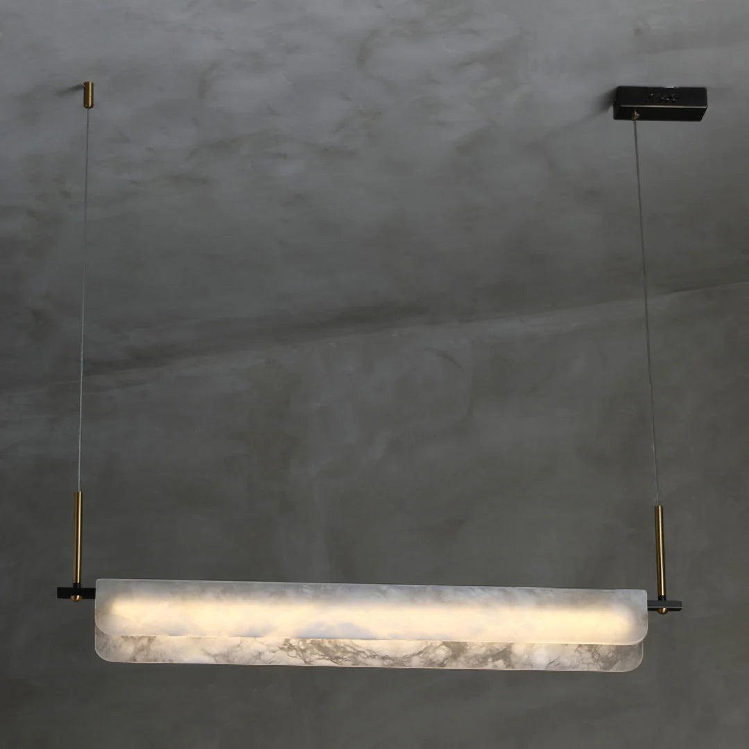 Alabaster Dining Linear Chandelier