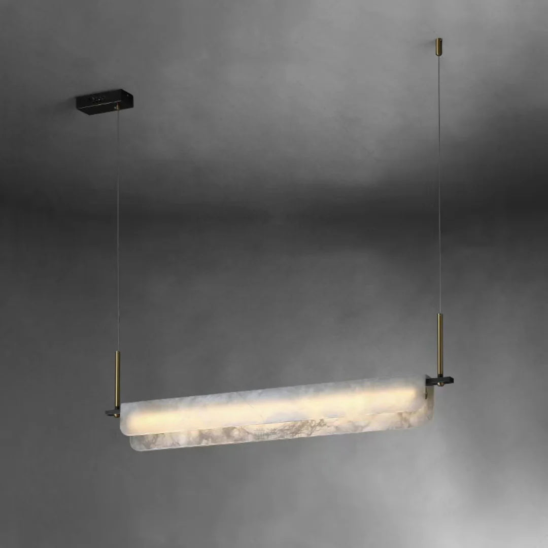 Alabaster Dining Linear Chandelier