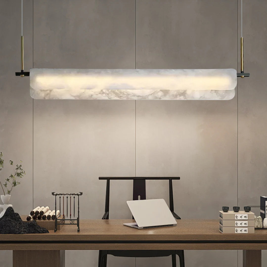 Alabaster Dining Linear Chandelier