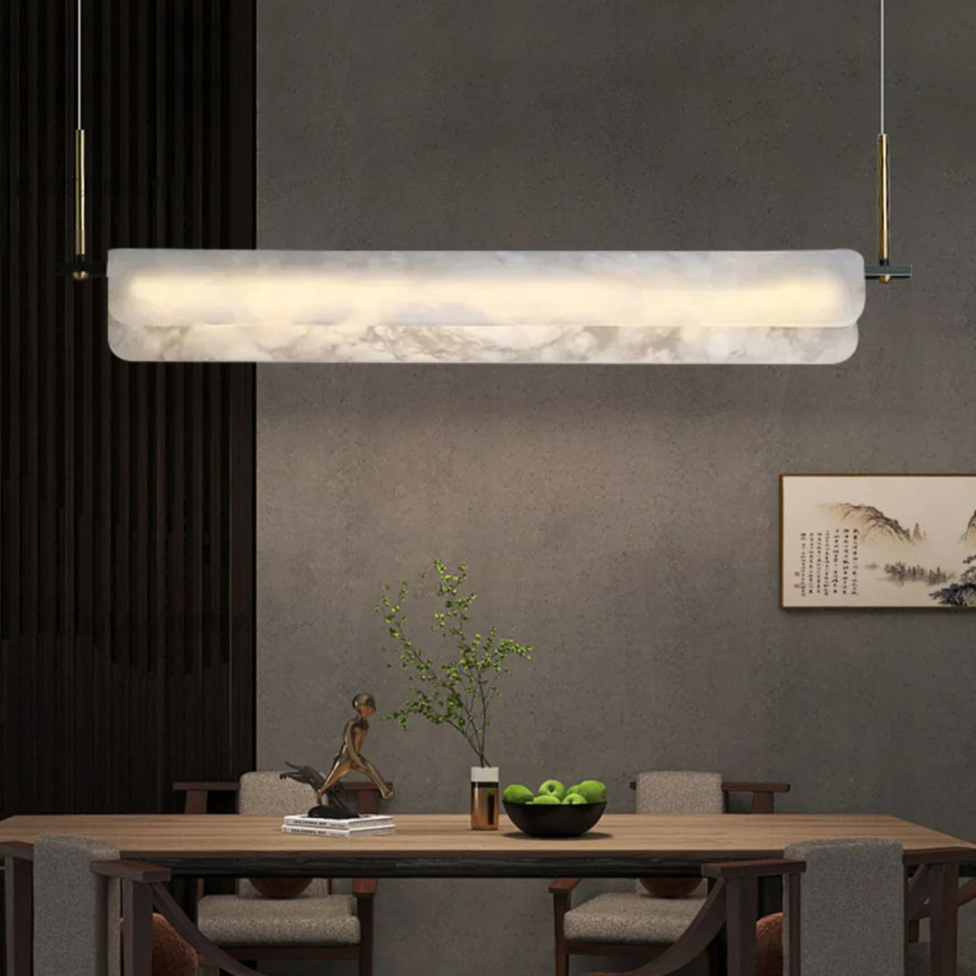 Alabaster Dining Linear Chandelier