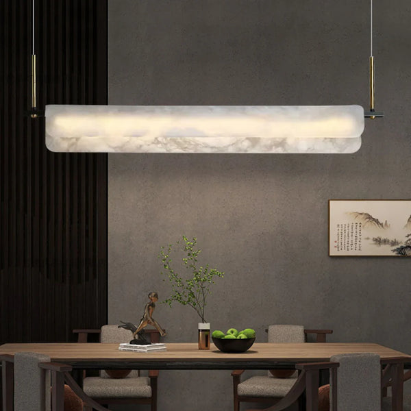 Alabaster Dining Linear Chandelier