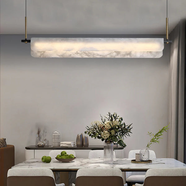 Alabaster Dining Linear Chandelier