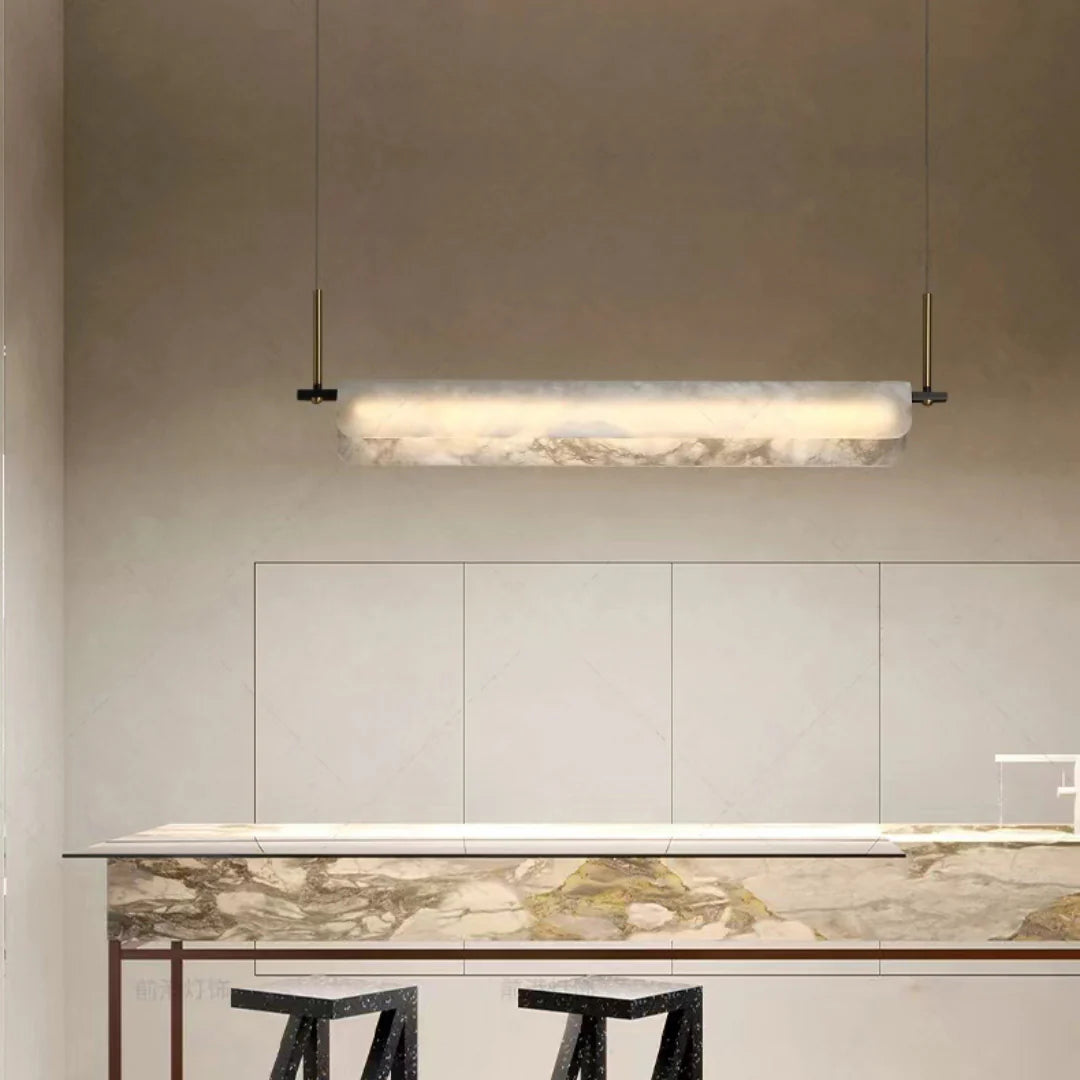 Alabaster Dining Linear Chandelier