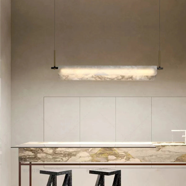 Alabaster Dining Linear Chandelier