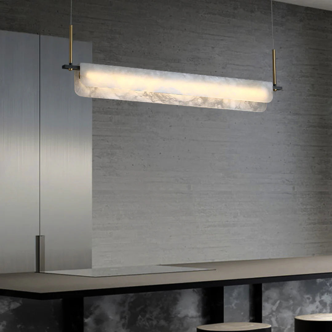 Alabaster Dining Linear Chandelier