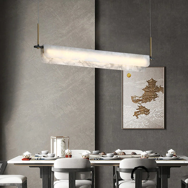 Alabaster Dining Linear Chandelier