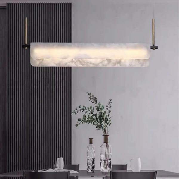 Alabaster Dining Linear Chandelier