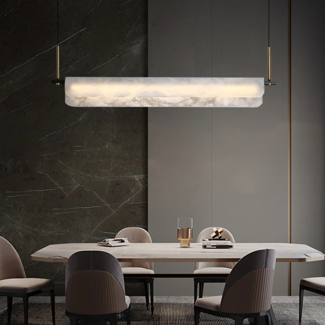 Alabaster Dining Linear Chandelier