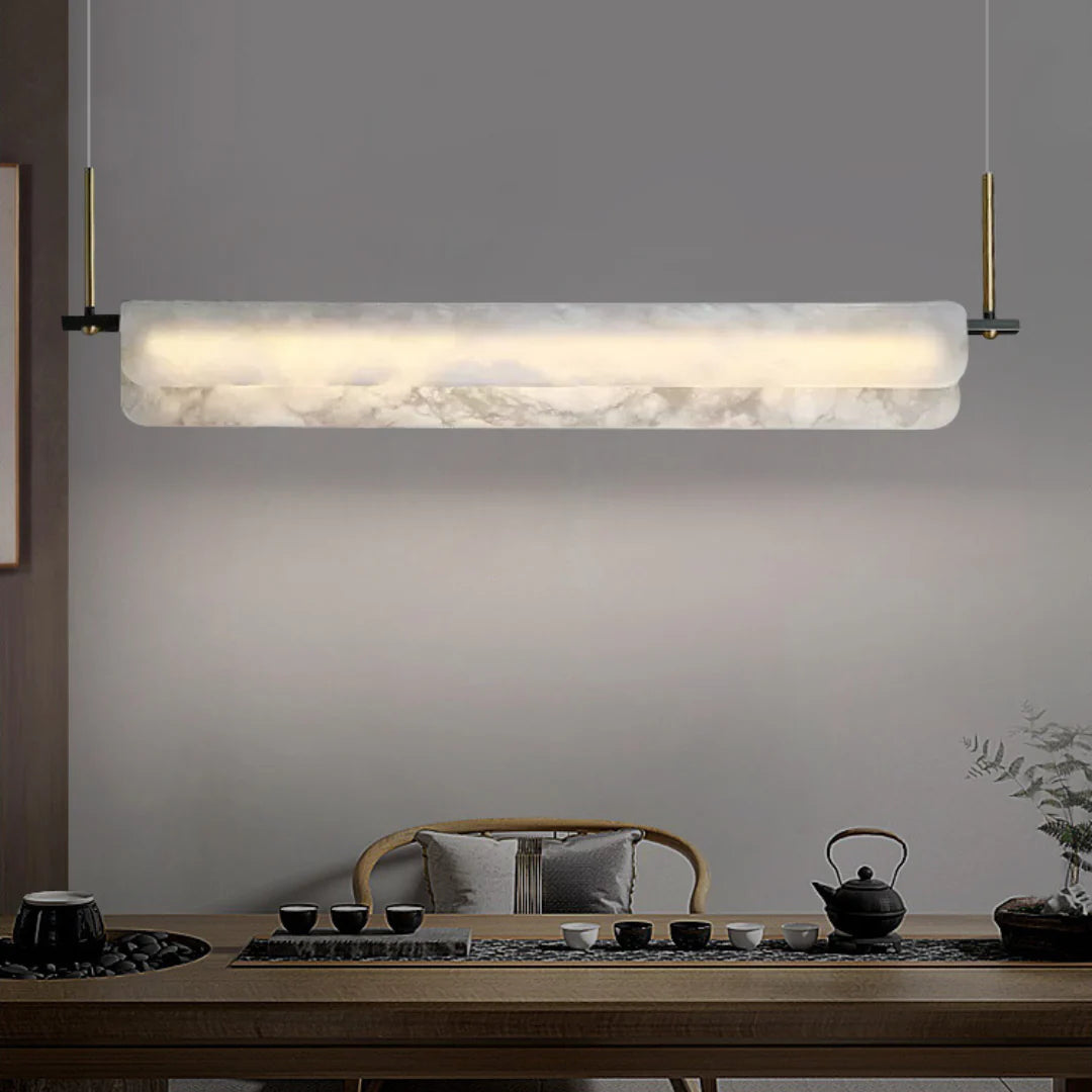 Alabaster Dining Linear Chandelier