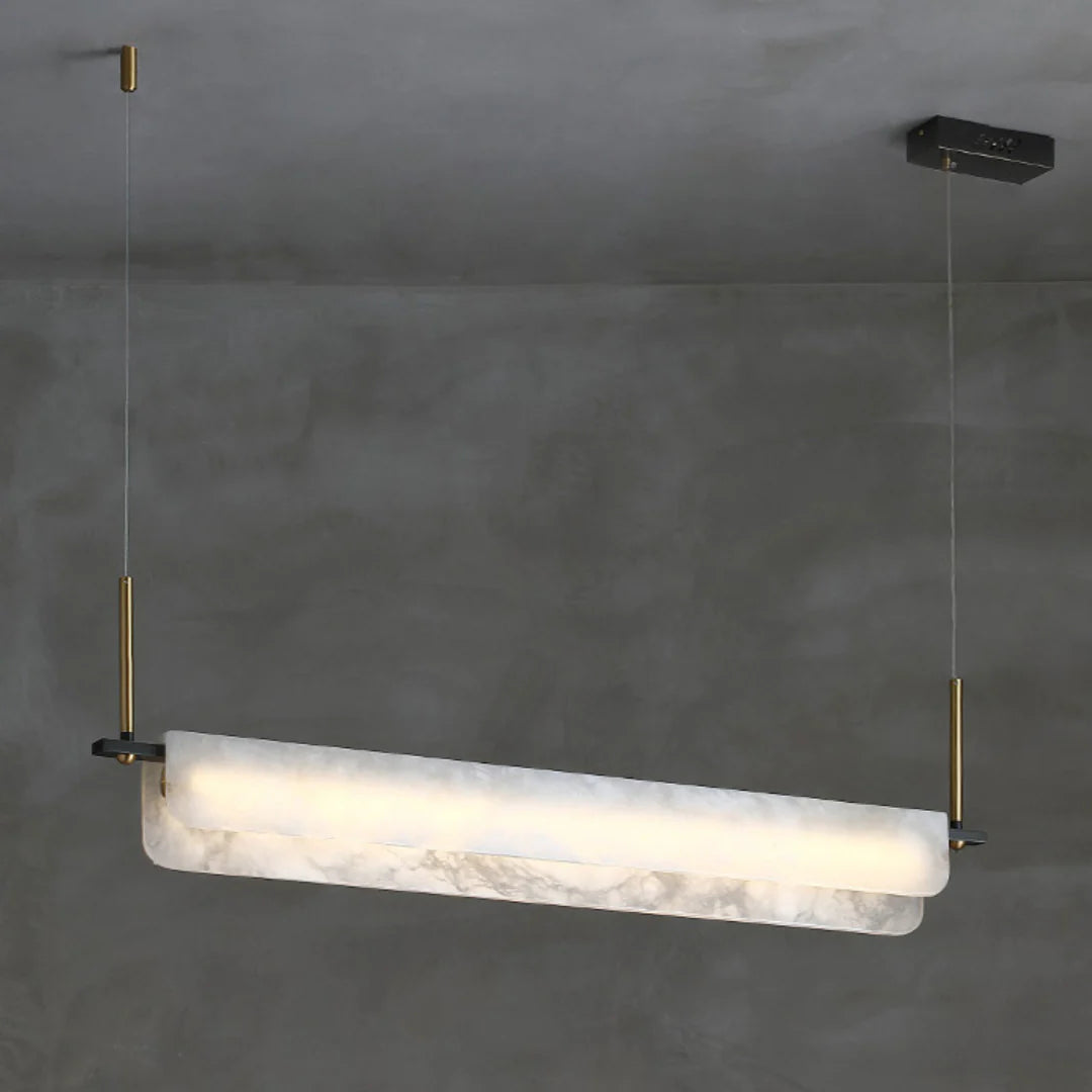 Alabaster Dining Linear Chandelier