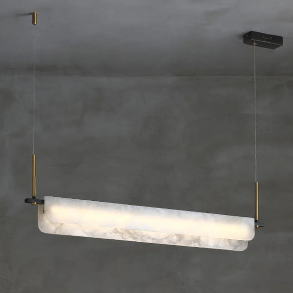 Alabaster Dining Linear Chandelier