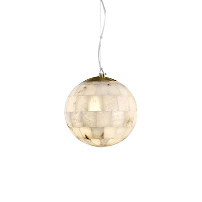 Alabaster Ball Pendant Light 11