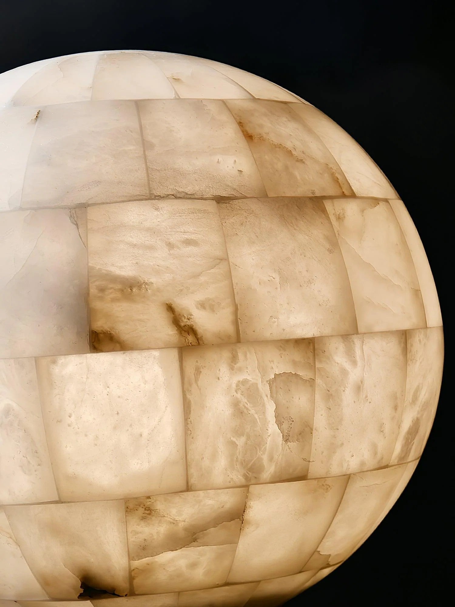 Alabaster Ball Pendant Light 11