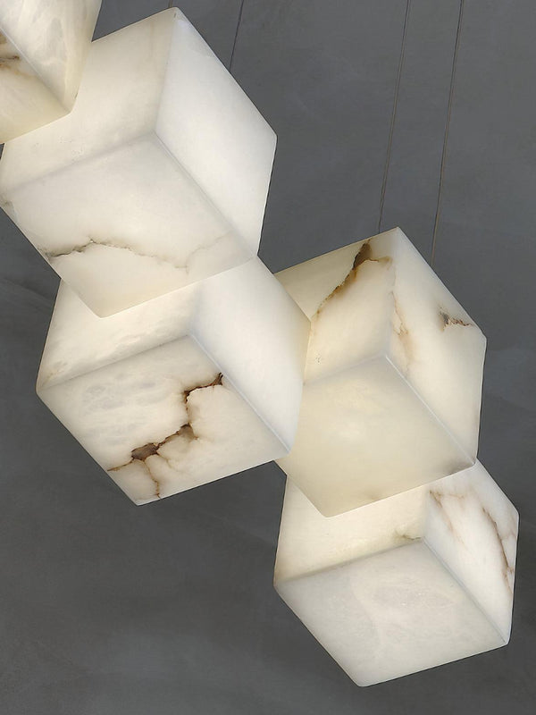 Alabaster Box Chandelier 28.3