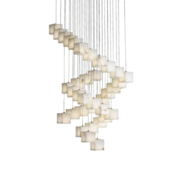 Alabaster Box Chandelier 28.3