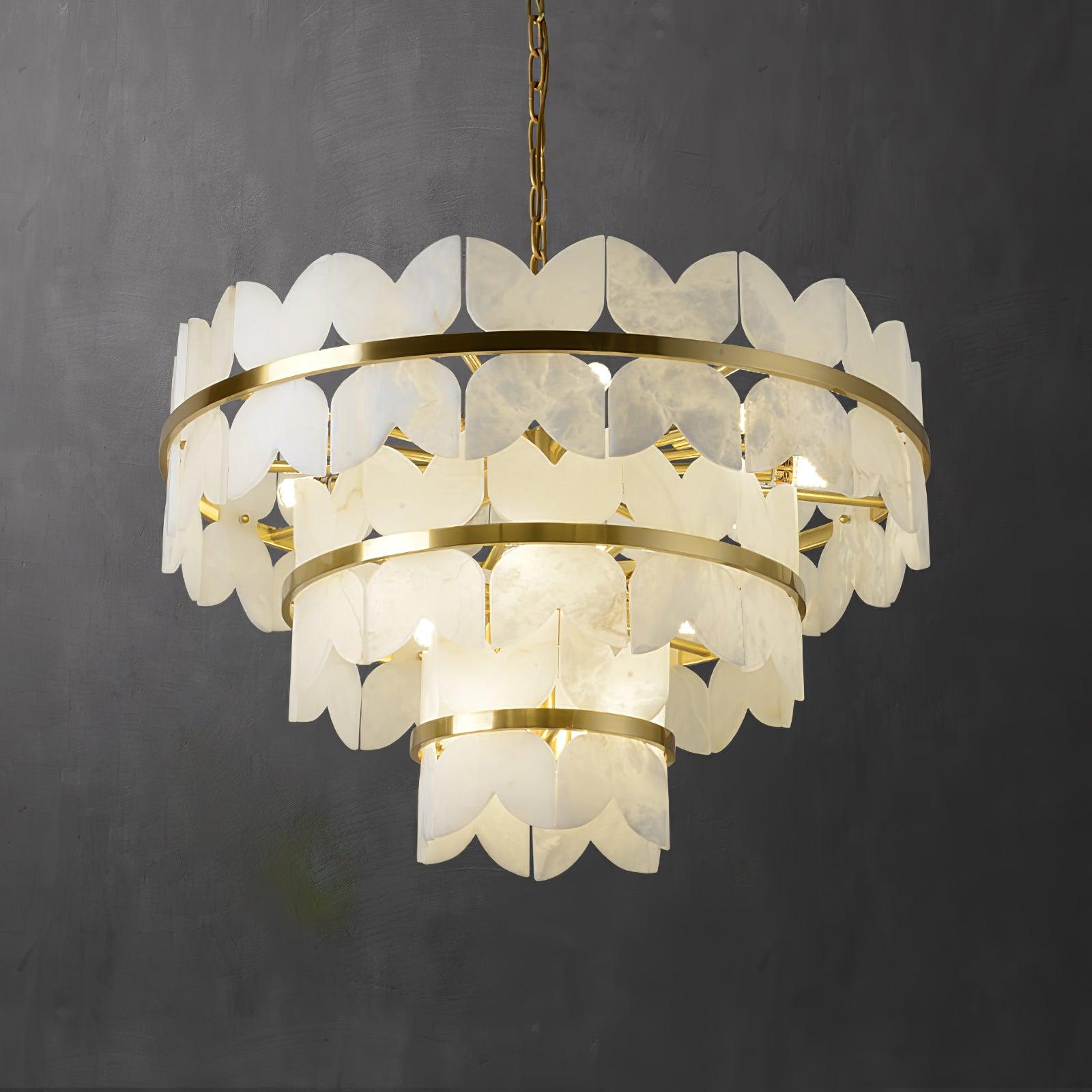 Alabaster Cloudscape Chandelier 11.8