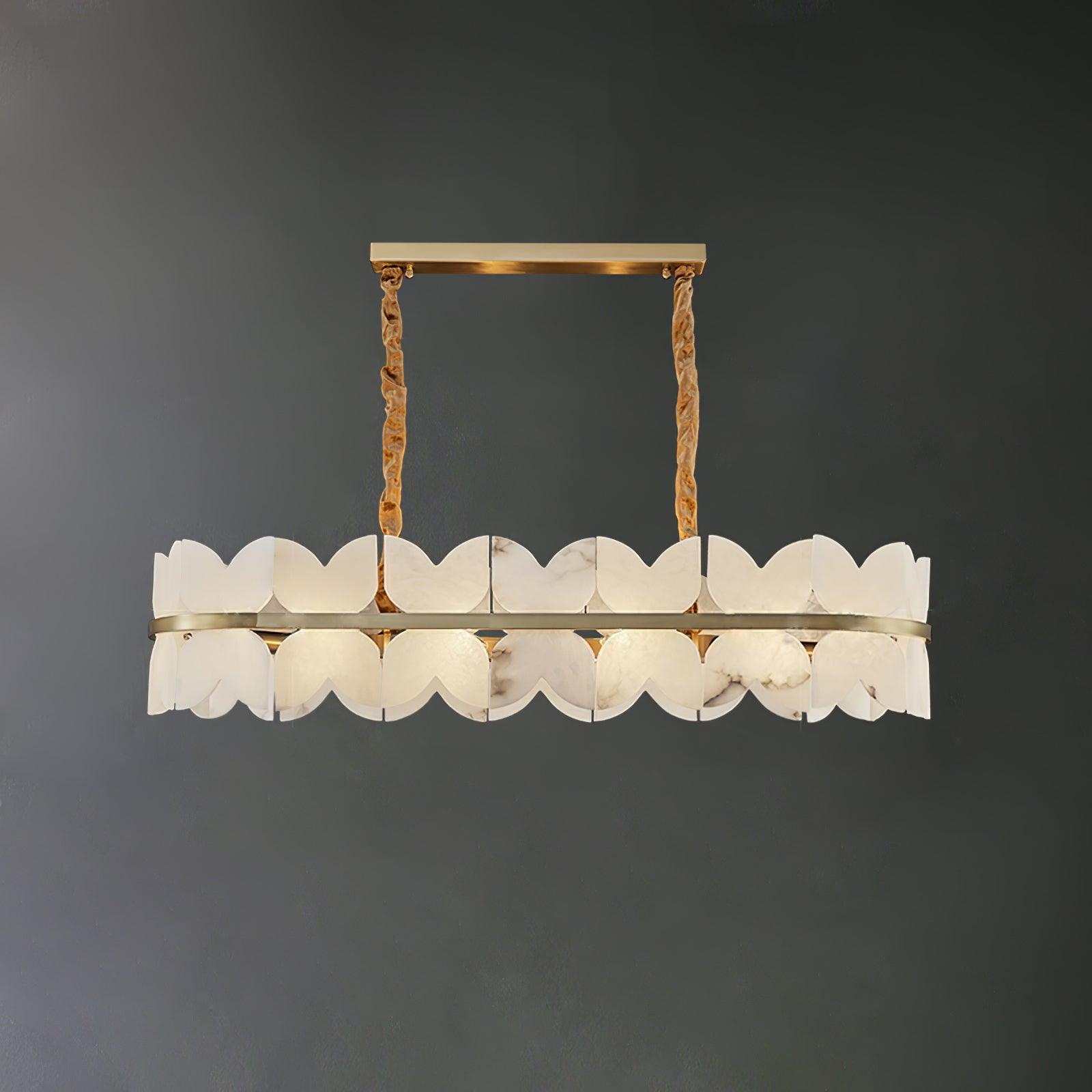 Alabaster Cloudscape Chandelier 11.8