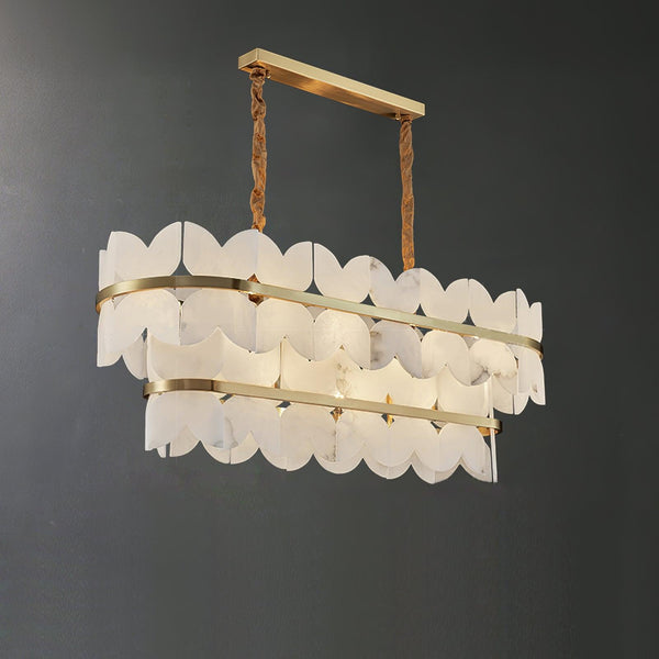 Alabaster Cloudscape Chandelier 11.8