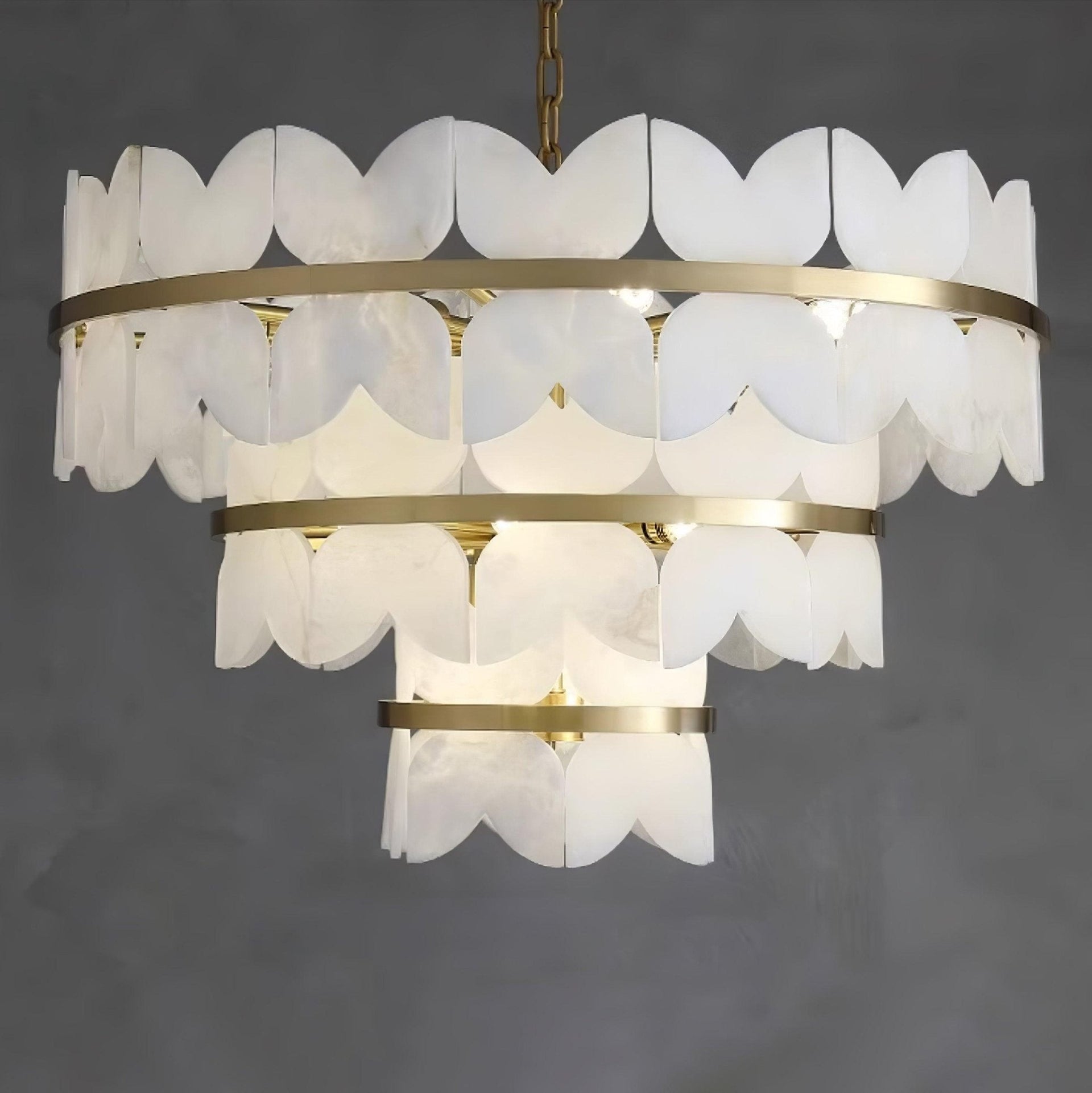 Alabaster Cloudscape Chandelier 11.8