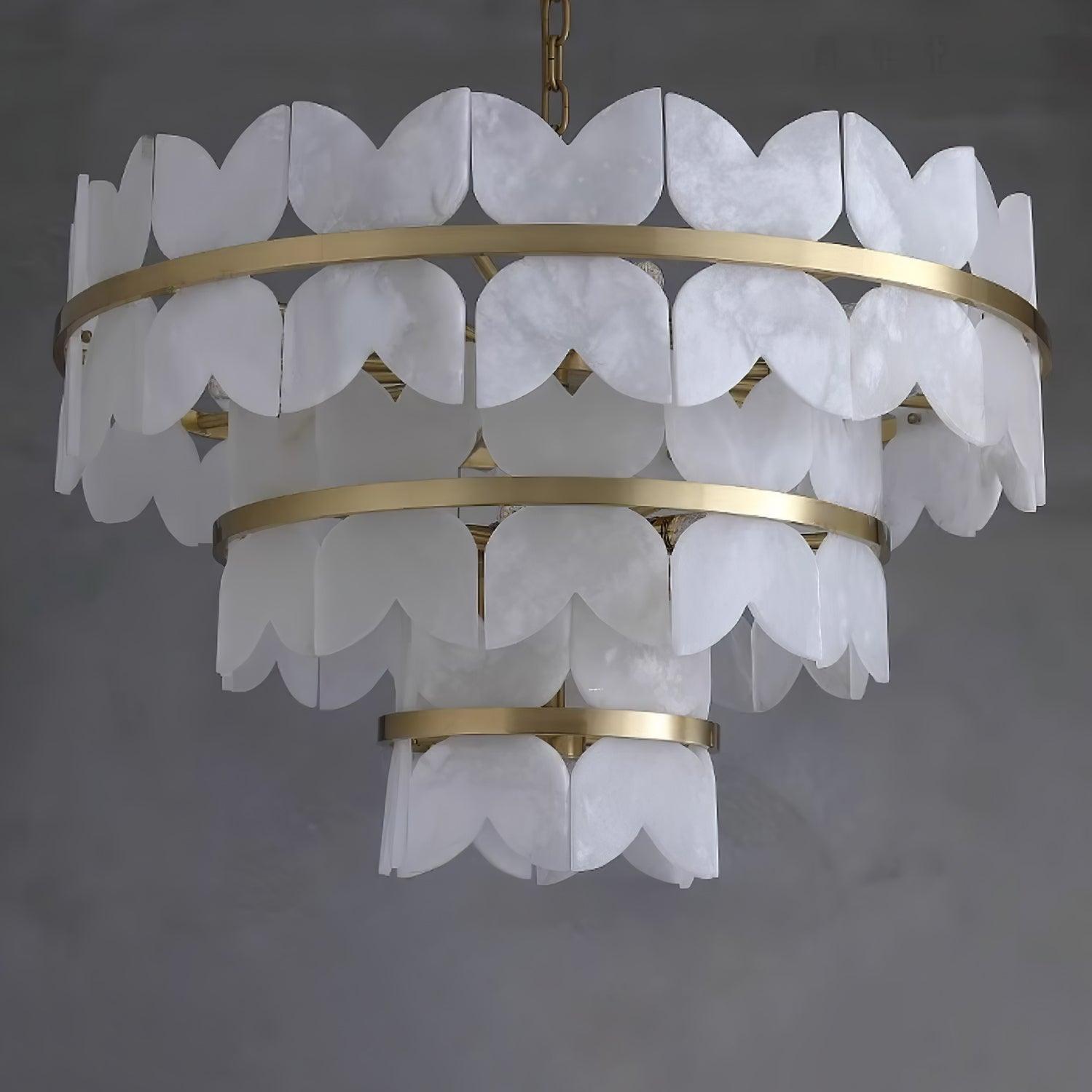 Alabaster Cloudscape Chandelier 11.8