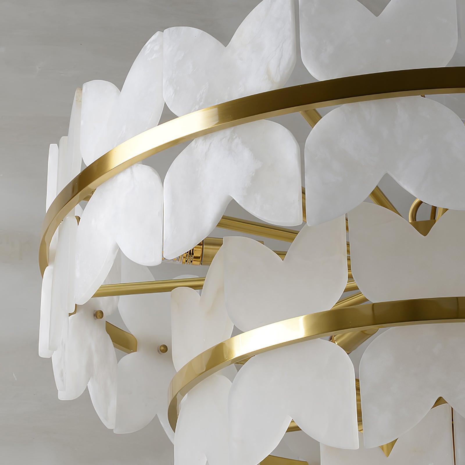 Alabaster Cloudscape Chandelier 11.8