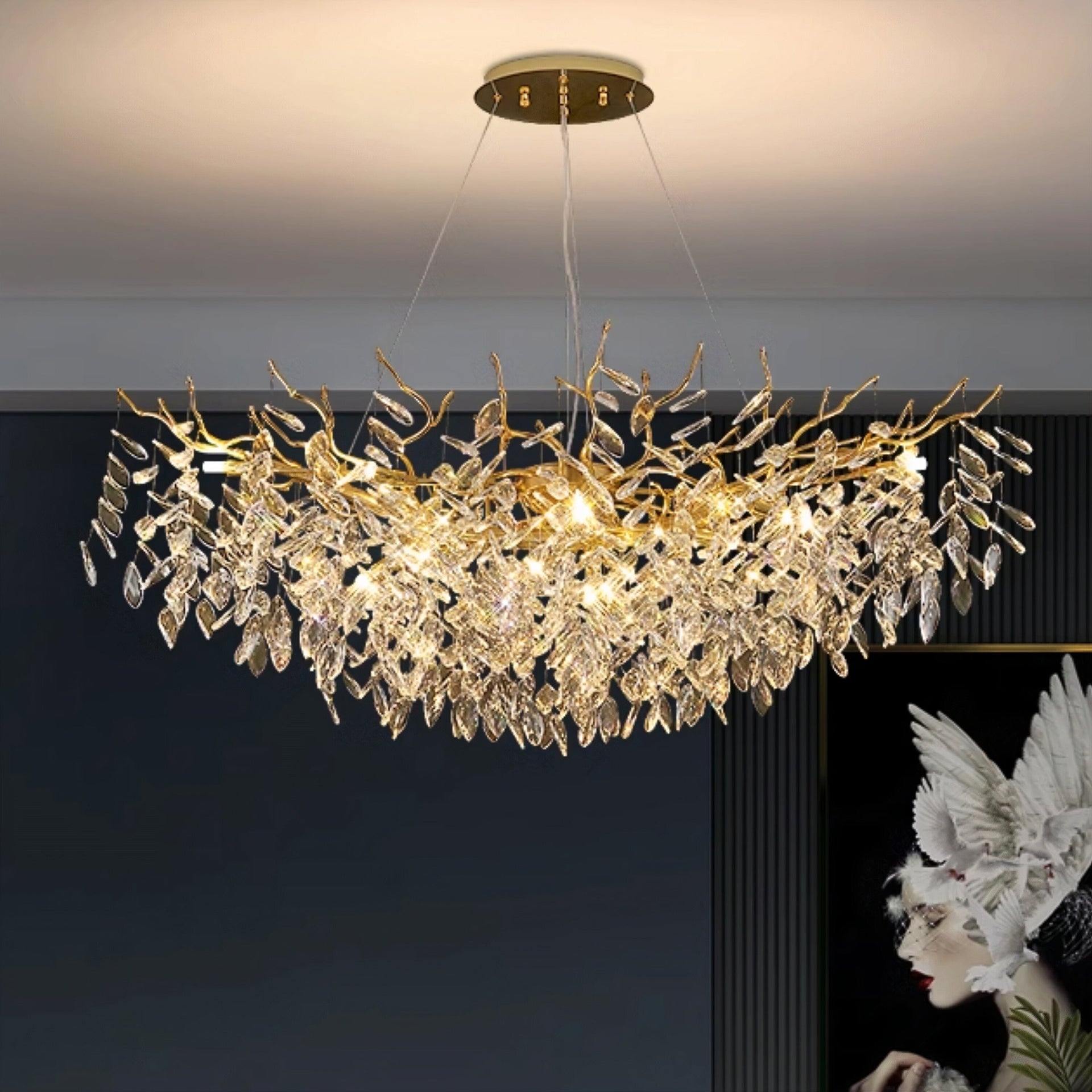 Albero Collection Crystal Chandelier