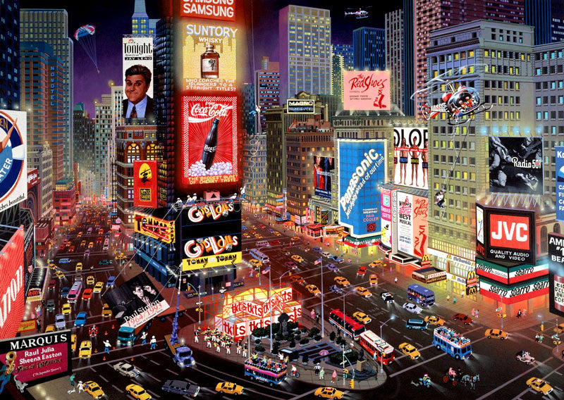 Alexander Chen - An Evening in Times Square (UNFRAMED)