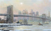 Alexander Chen - Brooklyn Bridge Camber - Winter (UNFRAMED) - 11.5