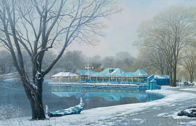 Alexander Chen - Central Park Boathouse (UNFRAMED) - 11.5