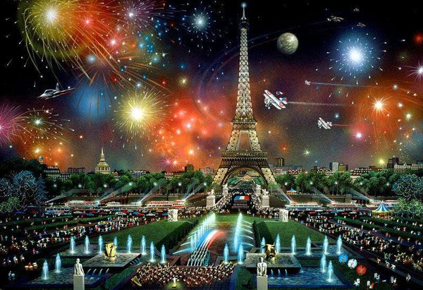 Alexander Chen - Eiffel Tower (UNFRAMED) - 16.5