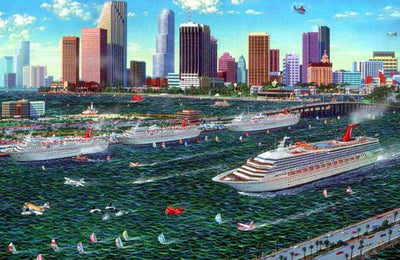 Alexander Chen - Miami Cruising (UNFRAMED) - 16.5