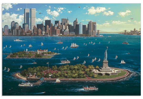 Alexander Chen - New York Gateway (UNFRAMED) - Giclee | Seriolithograph - Artman - Gifts for You 'n Me