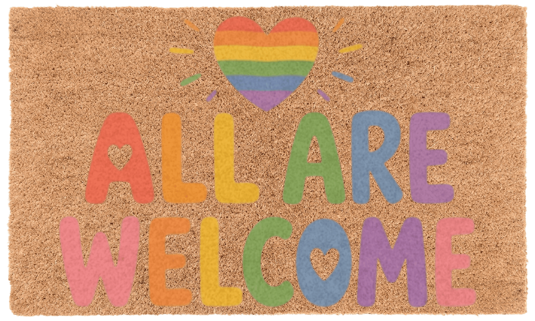 All Are Welcome Coir Mat