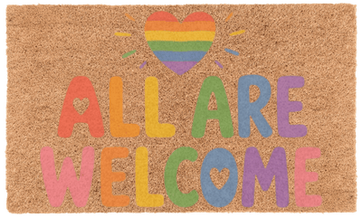 All Are Welcome Coir Mat