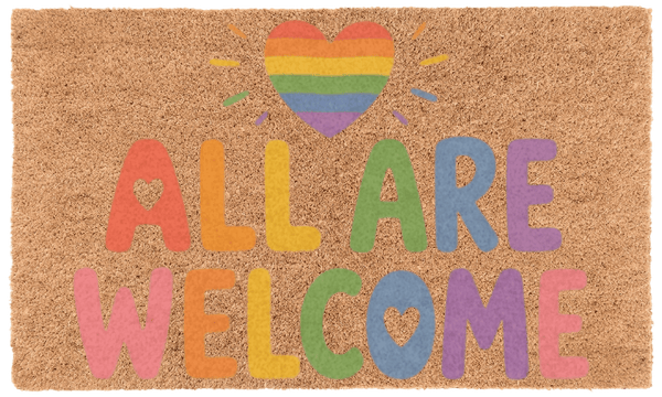 All Are Welcome Coir Mat