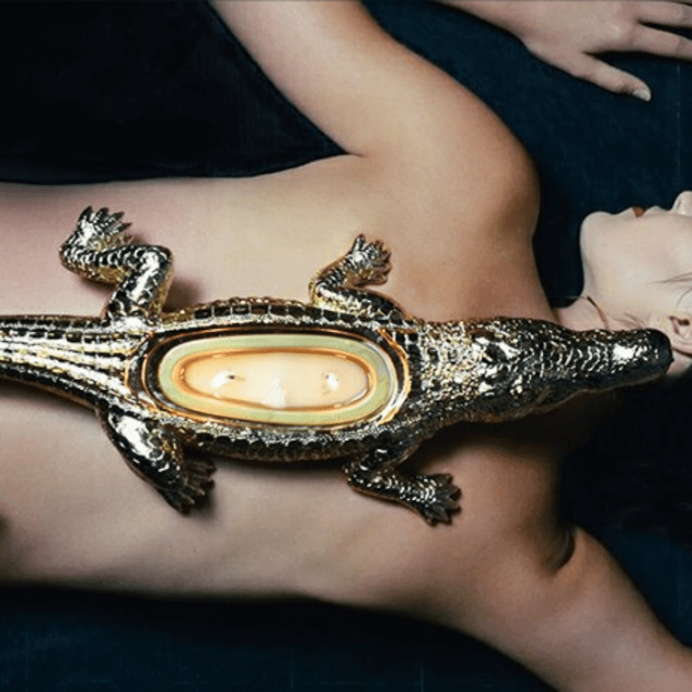 Gold Grand Alligator Candle