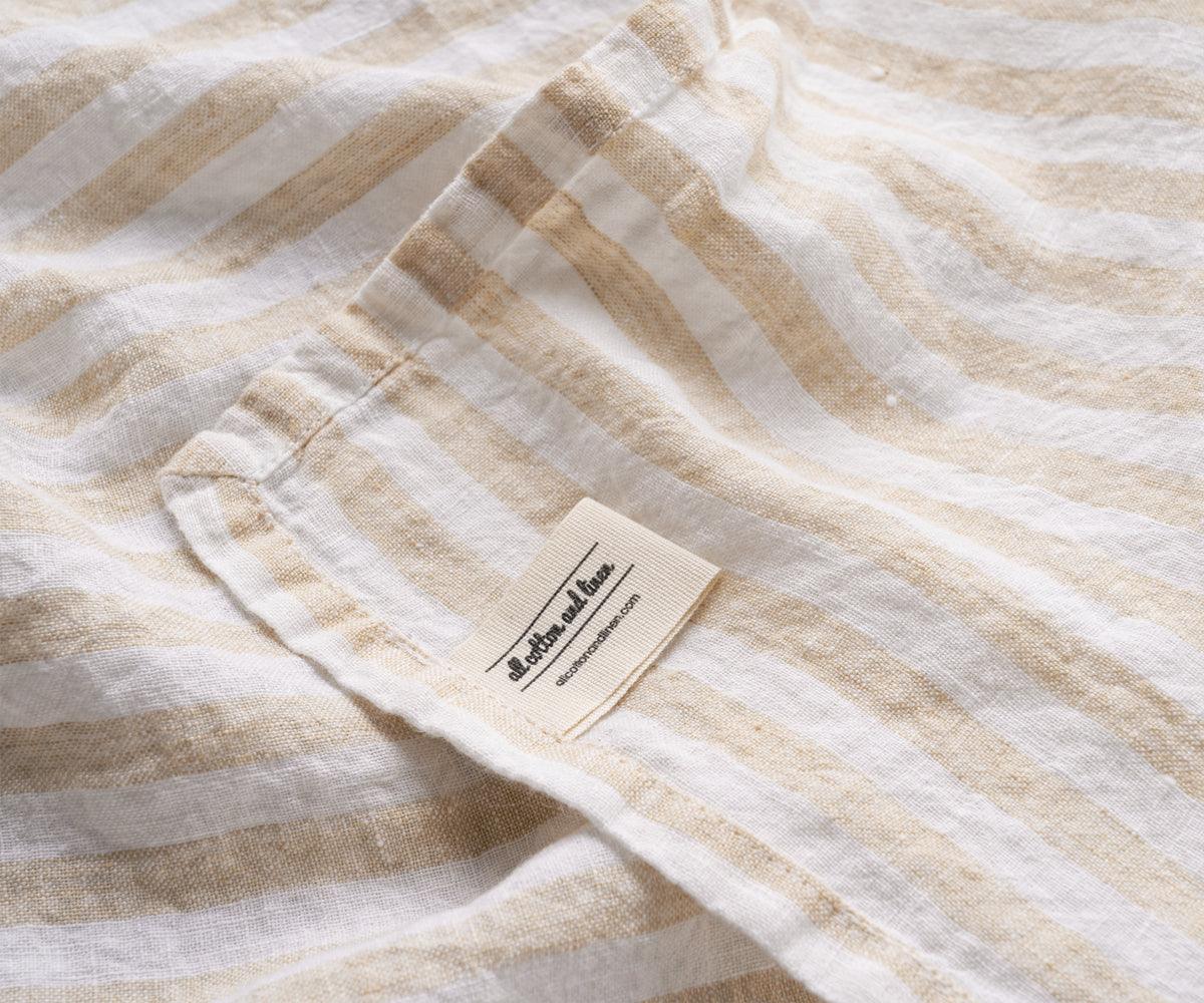 Smooth Linen Napkins - Amalfi Stripe Napkins Set of 4