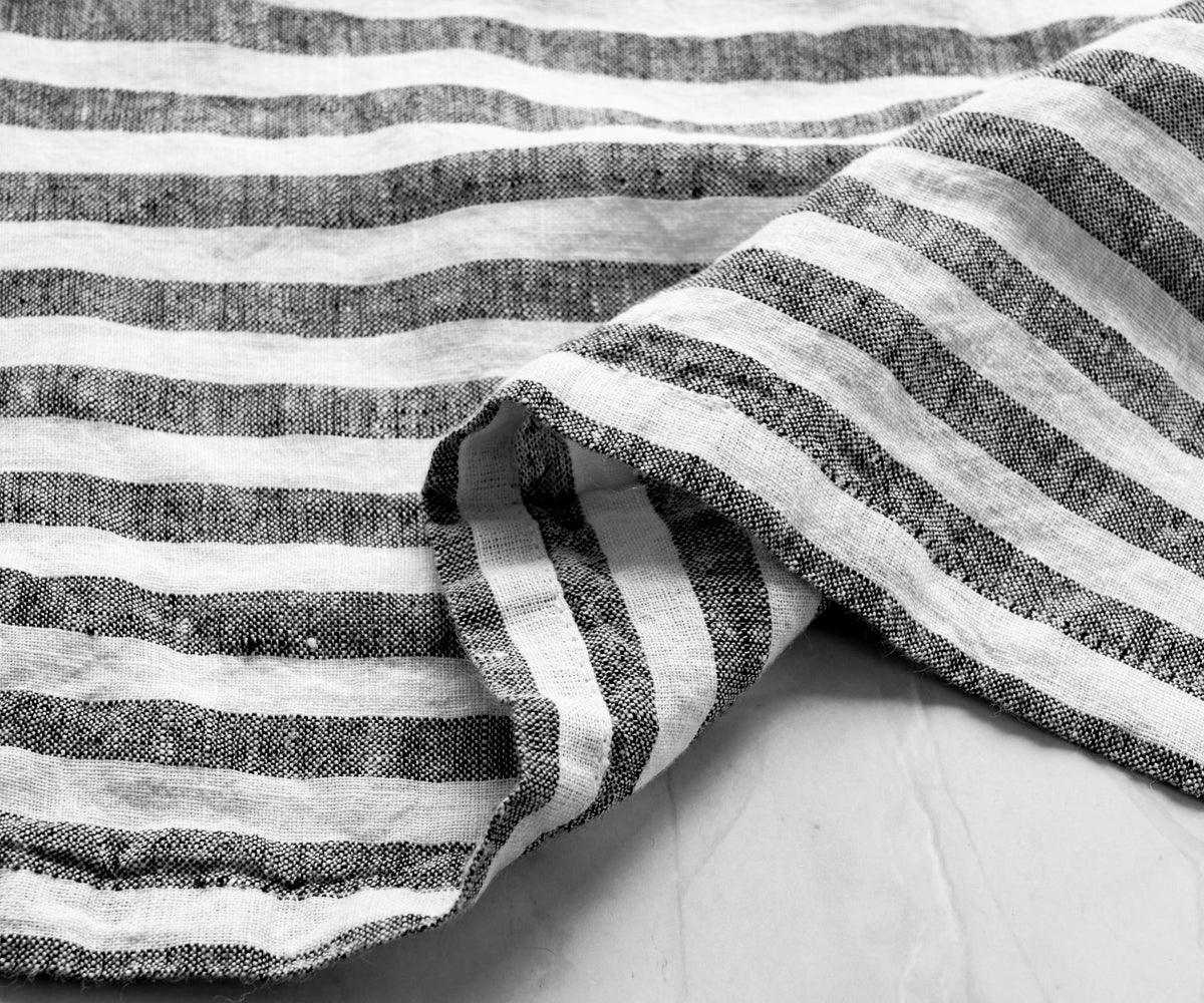 Smooth Linen Napkins - Amalfi Stripe Napkins Set of 4