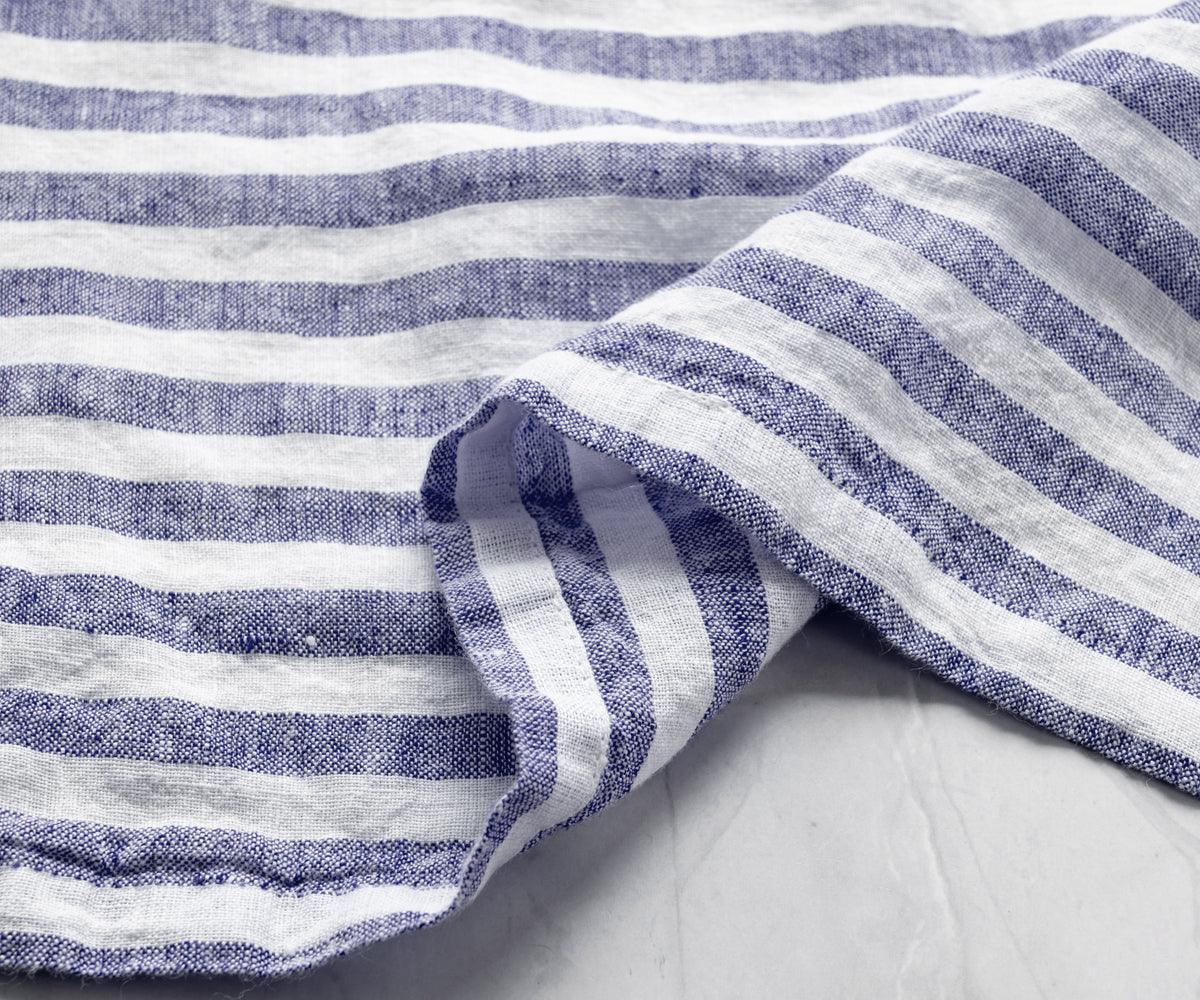 Smooth Linen Napkins - Amalfi Stripe Napkins Set of 4