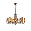 Amber Shell Chandelier