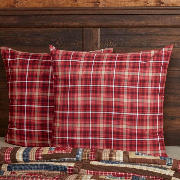 Americana Plaid Euro Sham - Gifts for You 'n Me