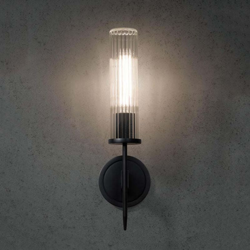 Solid Brass Wall Sconce with Glass Shade E26 15.7