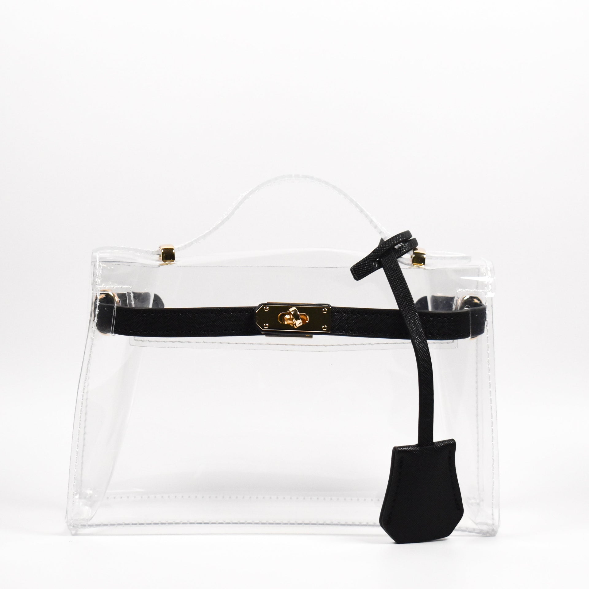 The Mini Andrea Clear Top Handle Bag