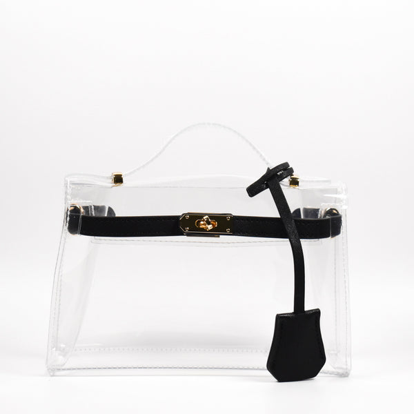 The Mini Andrea Clear Top Handle Bag