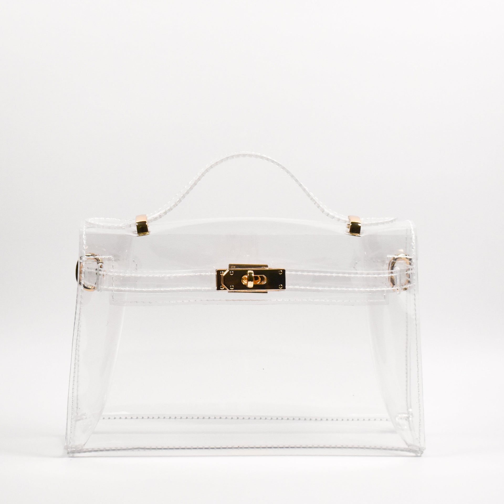 The Mini Andrea Clear Top Handle Bag