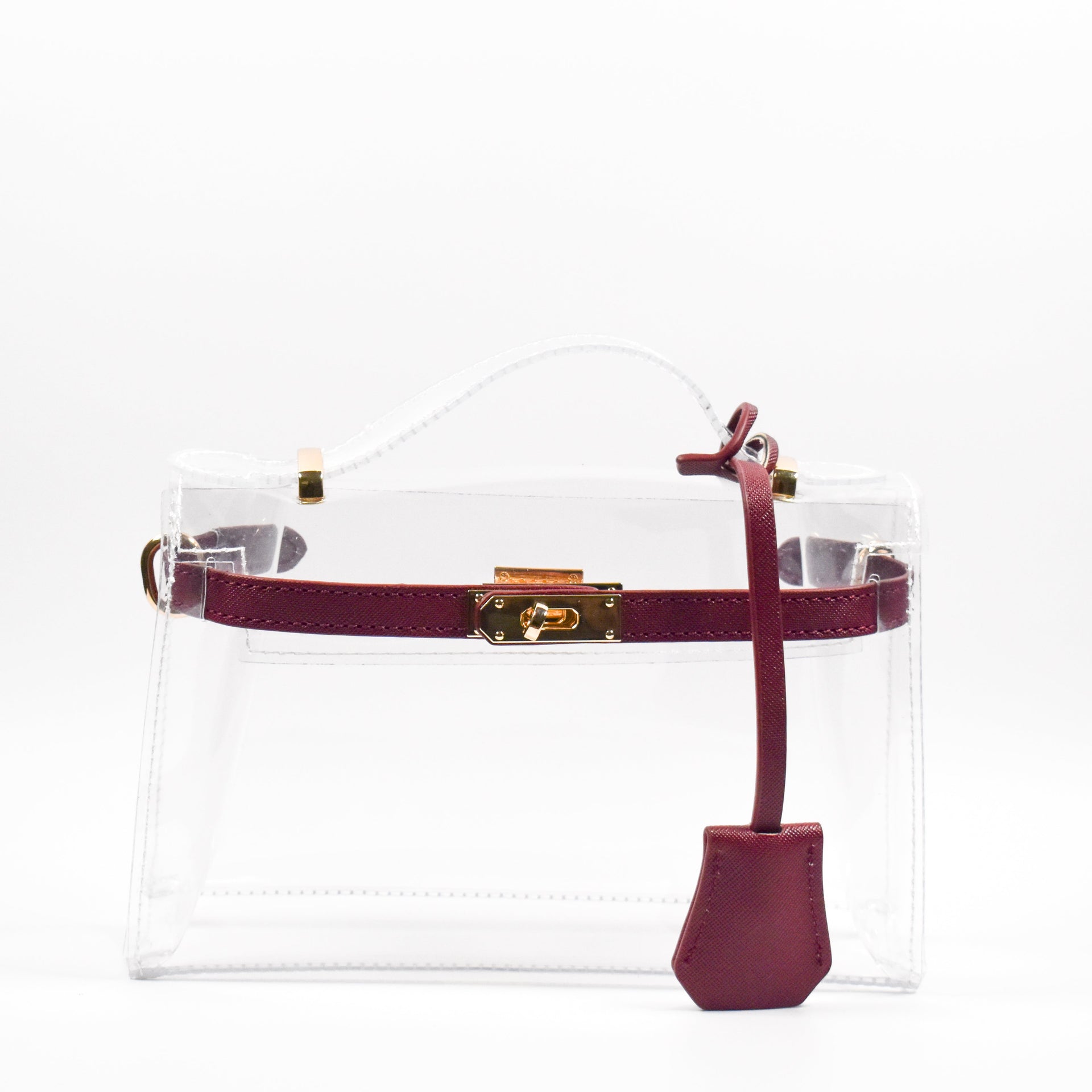 The Mini Andrea Clear Top Handle Bag