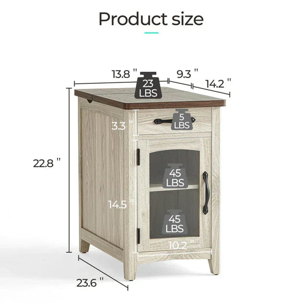 Aneshia End Table bohemian side table Ennovanest Limited